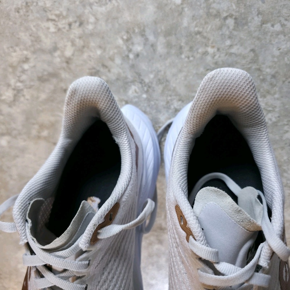 Hoka One One Mach 5 Womens Size 8.5 B White Copper Running Shoes Sneakers - Picture 8 of 9